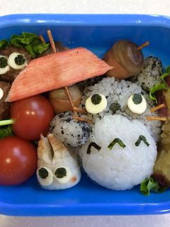 キャラ弁☆トトロ弁当☆映画のワンシーン♡-レシピのメイン写真