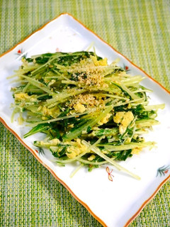 簡単!水菜のゴマ炒め-レシピのメイン写真