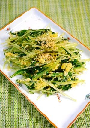 簡単！水菜のゴマ炒め-レシピのメイン写真