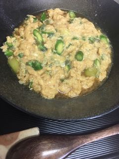 アスパラガスの卵とじ-レシピのメイン写真