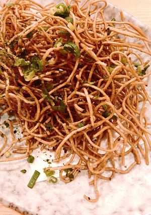 簡単 やみつき 蕎麦のパリパリ揚げ-レシピのメイン写真