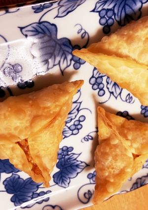 三角が可愛い☆チキンライスの三角揚げ-レシピのメイン写真