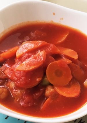 簡単チキンと豆のトマト煮-レシピのメイン写真