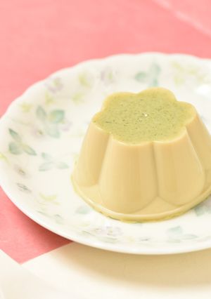 【ご高齢者向けおやつ】ぷるるん緑茶ぷりん-レシピのメイン写真