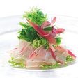 鯛のだし締め 夏野菜を添えて