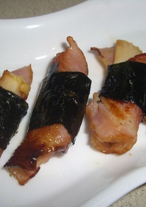 風味豊か♪たけのこベーコンのり巻き-レシピのメイン写真