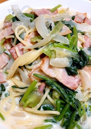 簡単★具沢山豆乳クリームパスタ-レシピのメイン写真