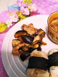 ミョウガと茄子と豚バラの炒め物-レシピのメイン写真