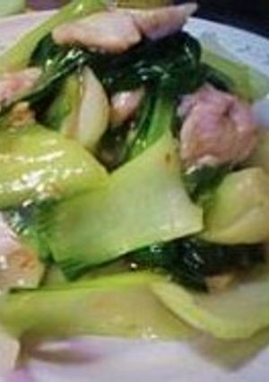 ダイエット用　簡単！チンゲン菜と鶏胸肉-レシピのメイン写真