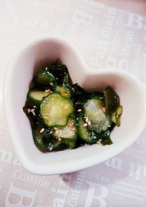 ＊塩麹きゅうりとわかめの酢の物＊-レシピのメイン写真