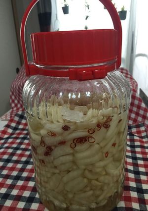 ラッキョウ酢漬け超簡単！-レシピのメイン写真