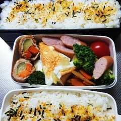 รูปของ 中学生のお弁当(はんぺんチーズ)