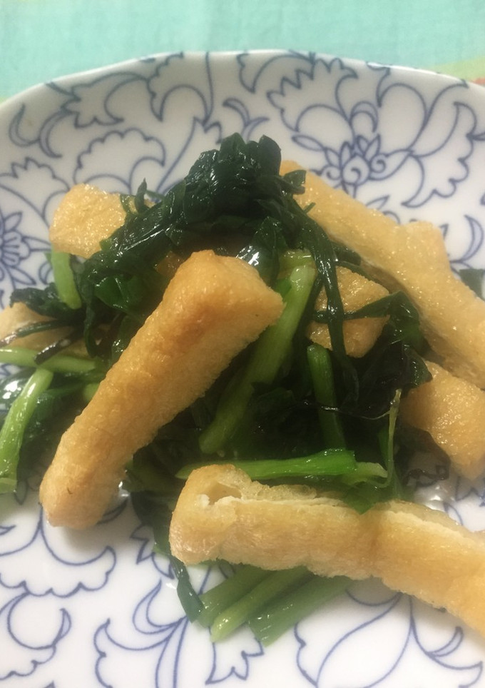 旬なにらと油揚げの和え物-レシピのメイン写真