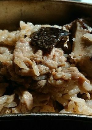 飯ごうで干し椎茸と豚肉の中華飯-レシピのメイン写真