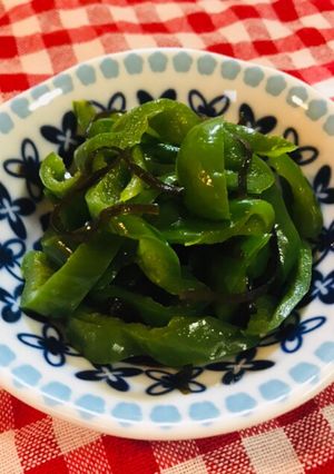 5分で完成♪ピーマンの塩昆布和えのコツ-レシピのメイン写真