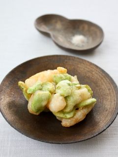 ホクホク♪【そら豆と海老のかき揚げ】-レシピのメイン写真