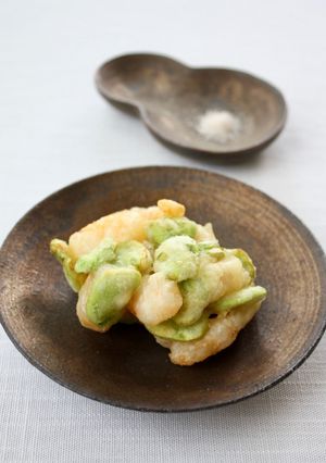 ホクホク♪【そら豆と海老のかき揚げ】-レシピのメイン写真