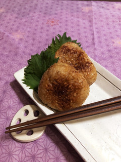 焼き編♡おかかマヨ醤油の焼きおにぎり-レシピのメイン写真