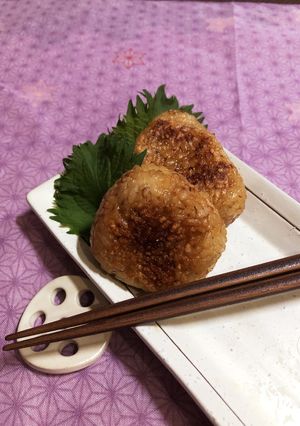 焼き編♡おかかマヨ醤油の焼きおにぎり-レシピのメイン写真