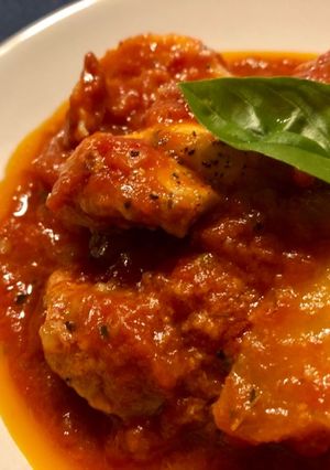 わが家のトマトソースdeバターチキン煮-レシピのメイン写真