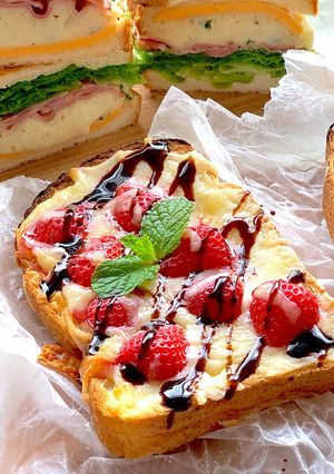 いちごチーズトースト*バルサミコクリーム-レシピのメイン写真
