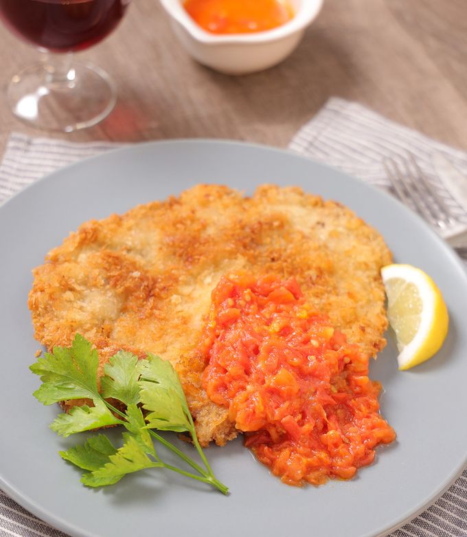 簡単メイン！豚こまでミラノ風ビッグカツ☆ by dグルメ 【クックパッド