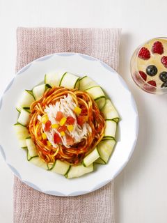 夏野菜の冷製トマトパスタ-レシピのメイン写真