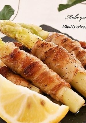 ホワイトアスパラの肉巻きソテー-レシピのメイン写真