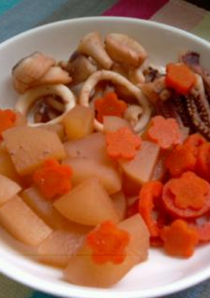 イカとわたと大根の煮物♪-レシピのメイン写真