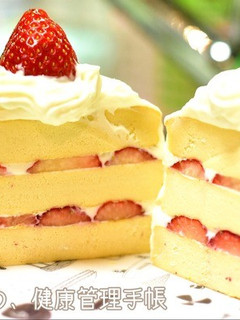犬ケーキ 苺のショートケーキ風-レシピのメイン写真