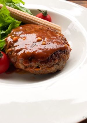 蓮根たっぷりハンバーグ-レシピのメイン写真