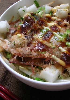 丼deお好み焼き-レシピのメイン写真