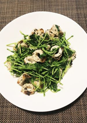 豆苗とちくわの胡麻和え-レシピのメイン写真