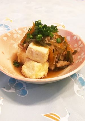 揚げ豆腐のあんかけ-レシピのメイン写真