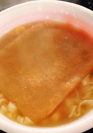 ペヤングの茹で汁で赤いきつね-レシピのメイン写真