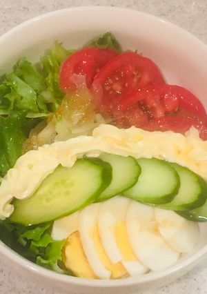 三国一風サラダうどん-レシピのメイン写真