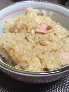 ポン酢とハムの炊き込みご飯♡-レシピのメイン写真