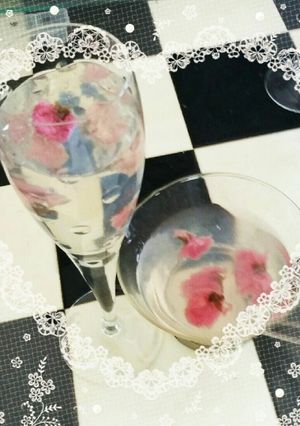 桜の塩漬けゼリー-レシピのメイン写真