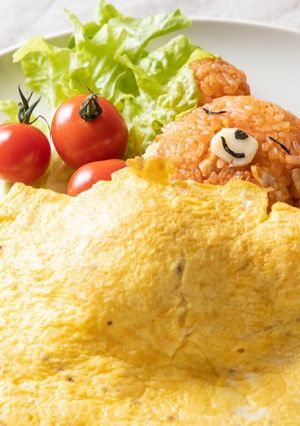 子どもが喜ぶ♡可愛いくまさんオムライス-レシピのメイン写真
