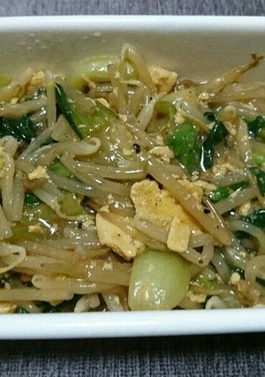 チンゲン菜ともやしのうま煮-レシピのメイン写真