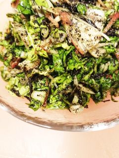 白菜の葉っぱでごま和え-レシピのメイン写真
