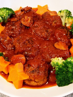 子供大好きトマト煮込みハンバーグソース♥-レシピのメイン写真