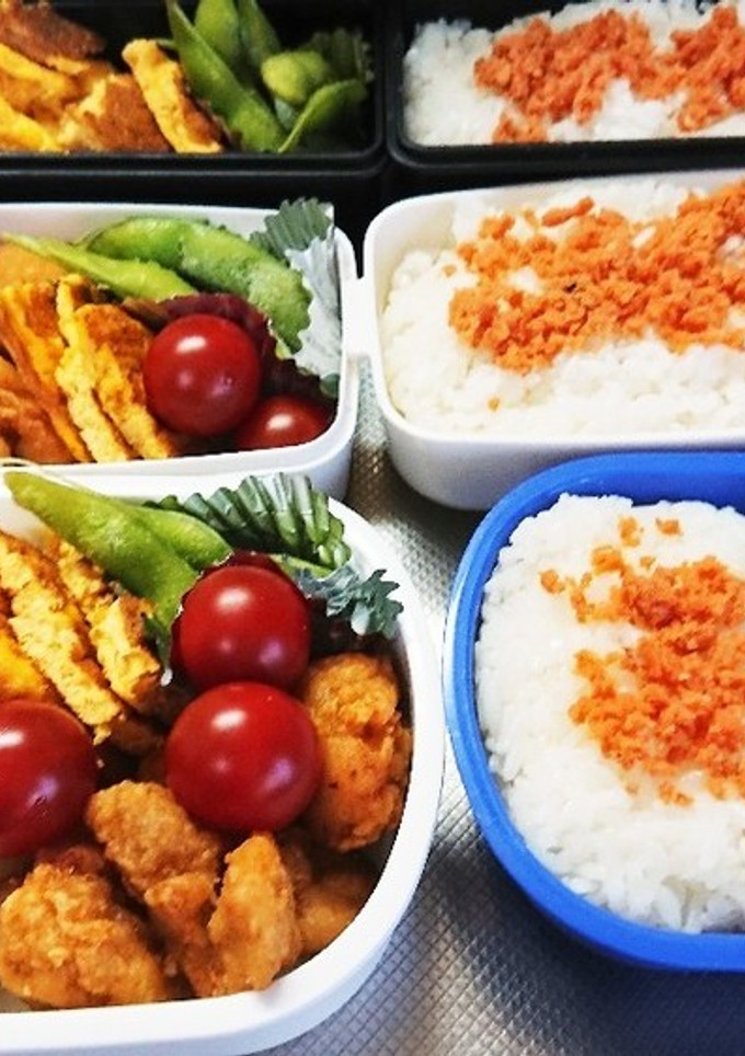 中学生のお弁当(唐揚げ)-レシピのメイン写真