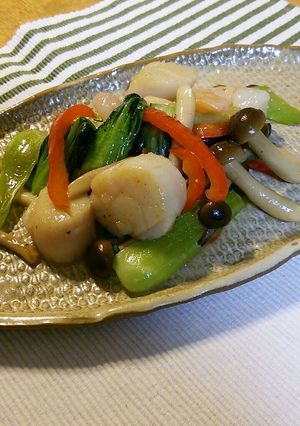 ホタテとエビの中華炒め☆美味しい海鮮♪-レシピのメイン写真