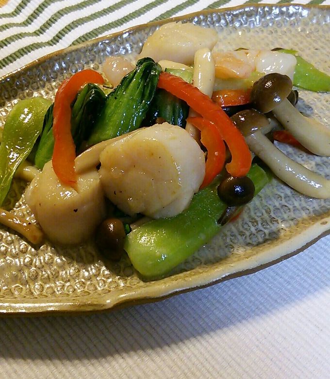 ホタテとエビの中華炒め☆美味しい海鮮♪ by のっち 【クックパッド