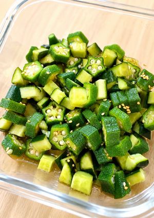 オクラと胡瓜の旨だし甘酢漬け⭐︎常備菜-レシピのメイン写真