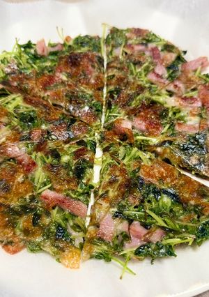 豆苗のチーズ焼き-レシピのメイン写真
