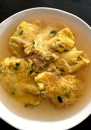 かにかま・えびで♪簡単あんかけかに玉風-レシピのメイン写真