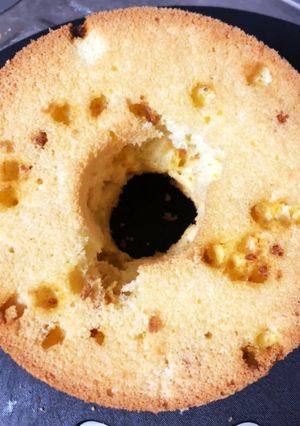 キャラメルチョコチップシフォンケーキ-レシピのメイン写真