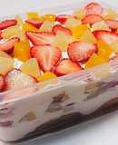 缶詰めのフルーツでスコップケーキ♪